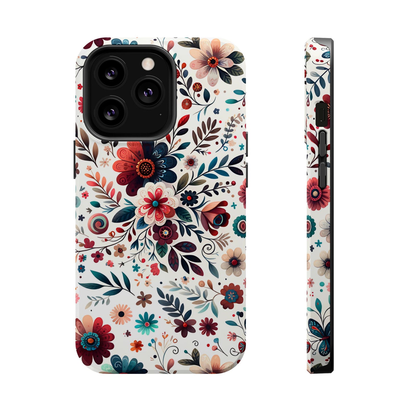 Boho flowers MagSafe Tough Iphone Case