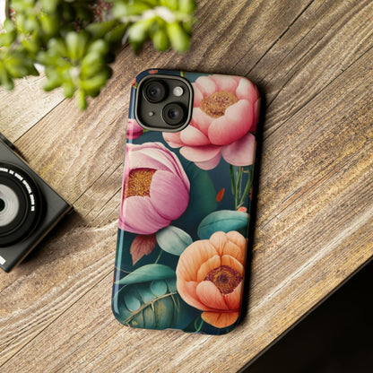 wildflower phone case, flower iphone case, flower Samsung case