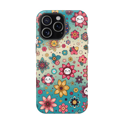 Kawai Flowers MagSafe Tough Iphone Case