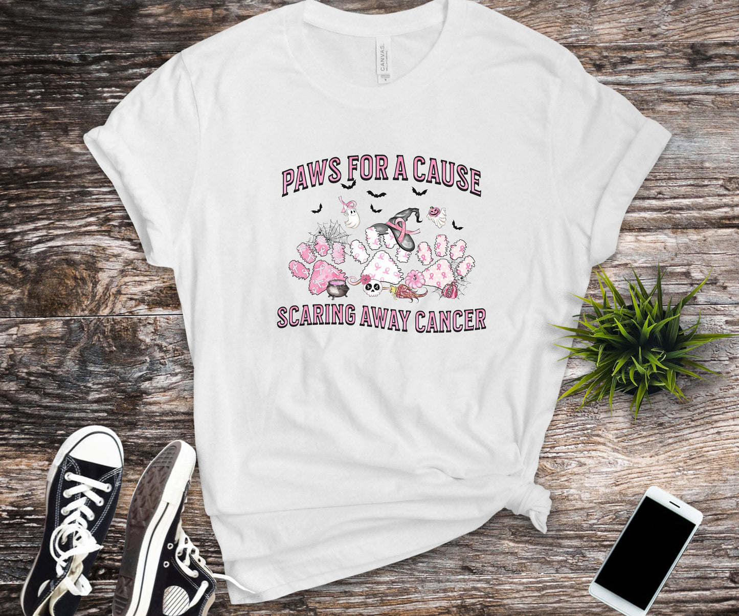 Paws for a cause, cancer awareness shirt, animal lover shirt