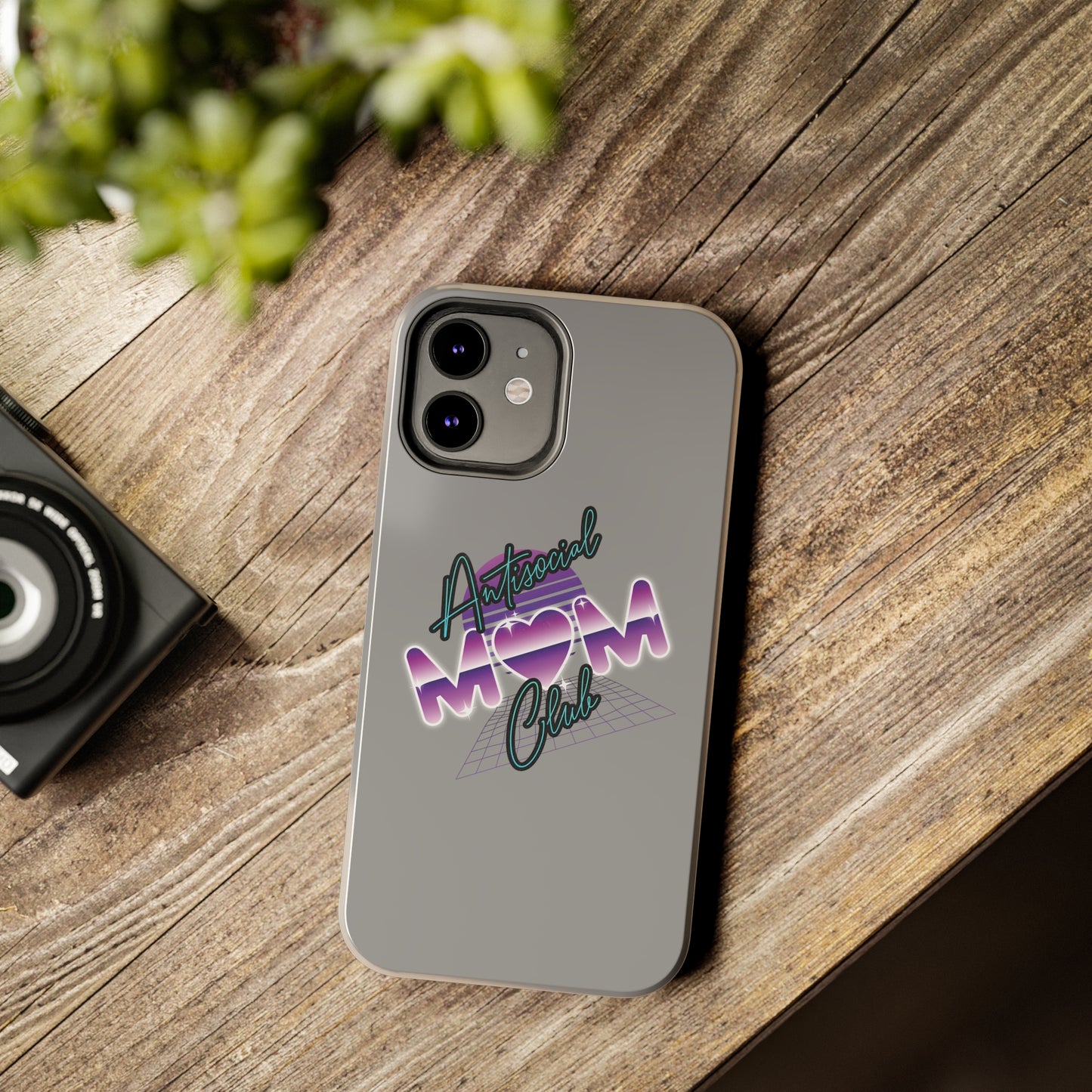 antisocial mom club phone case