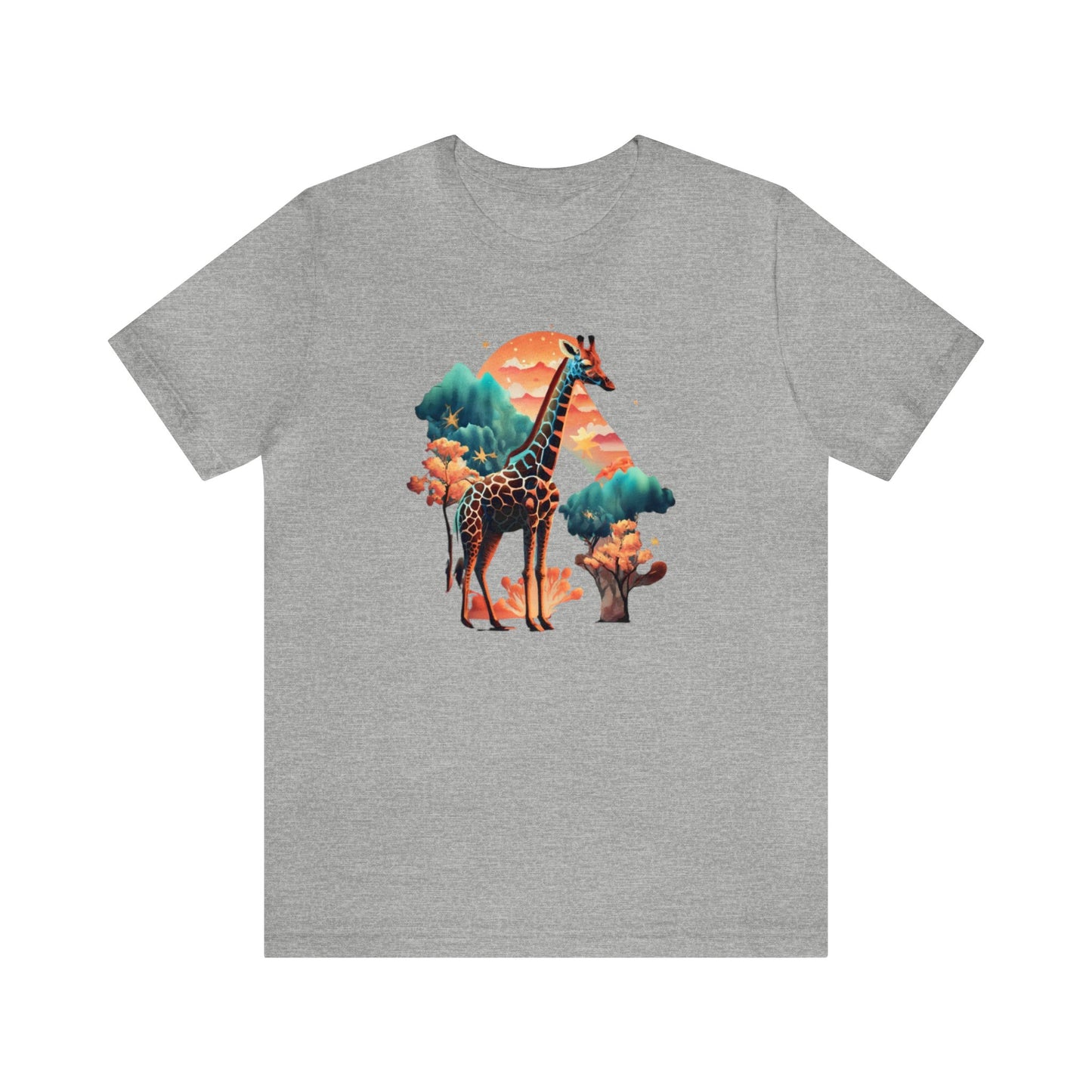 Giraffe shirt, colorful giraffe shirt