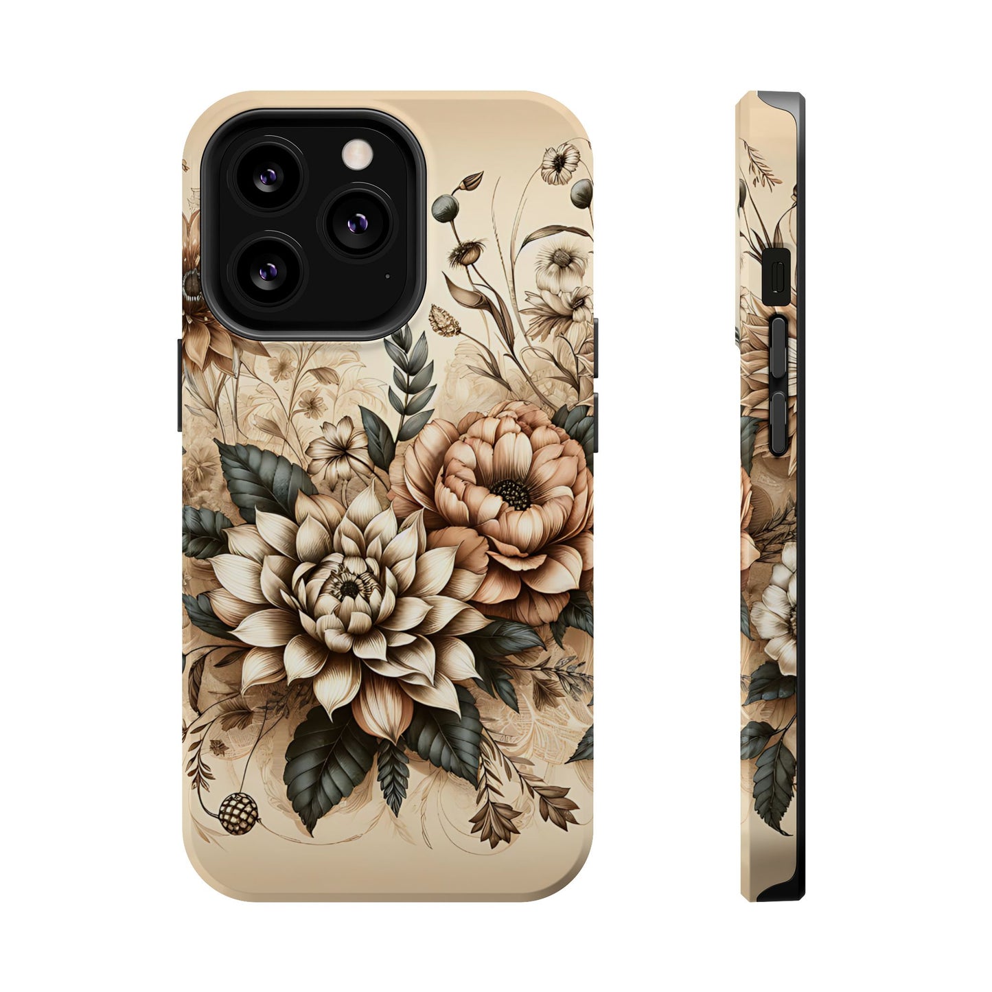 Boho flowers MagSafe Tough Iphone Case