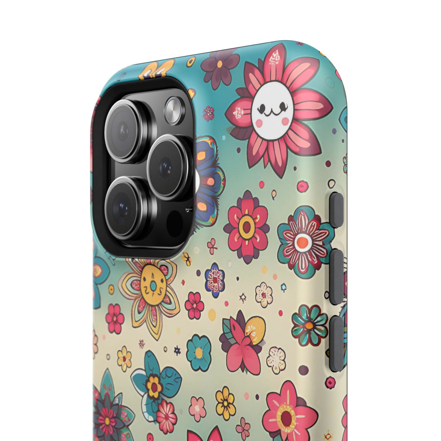 Kawai Flowers MagSafe Tough Iphone Case