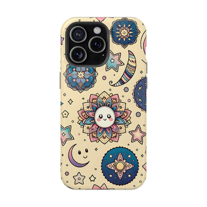 Celestial flowers MagSafe Tough Iphone Case