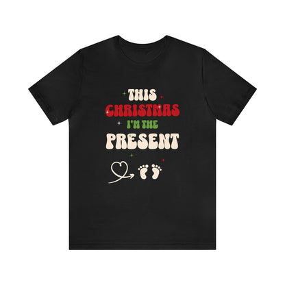 Funny Christmas Baby announcement shirt