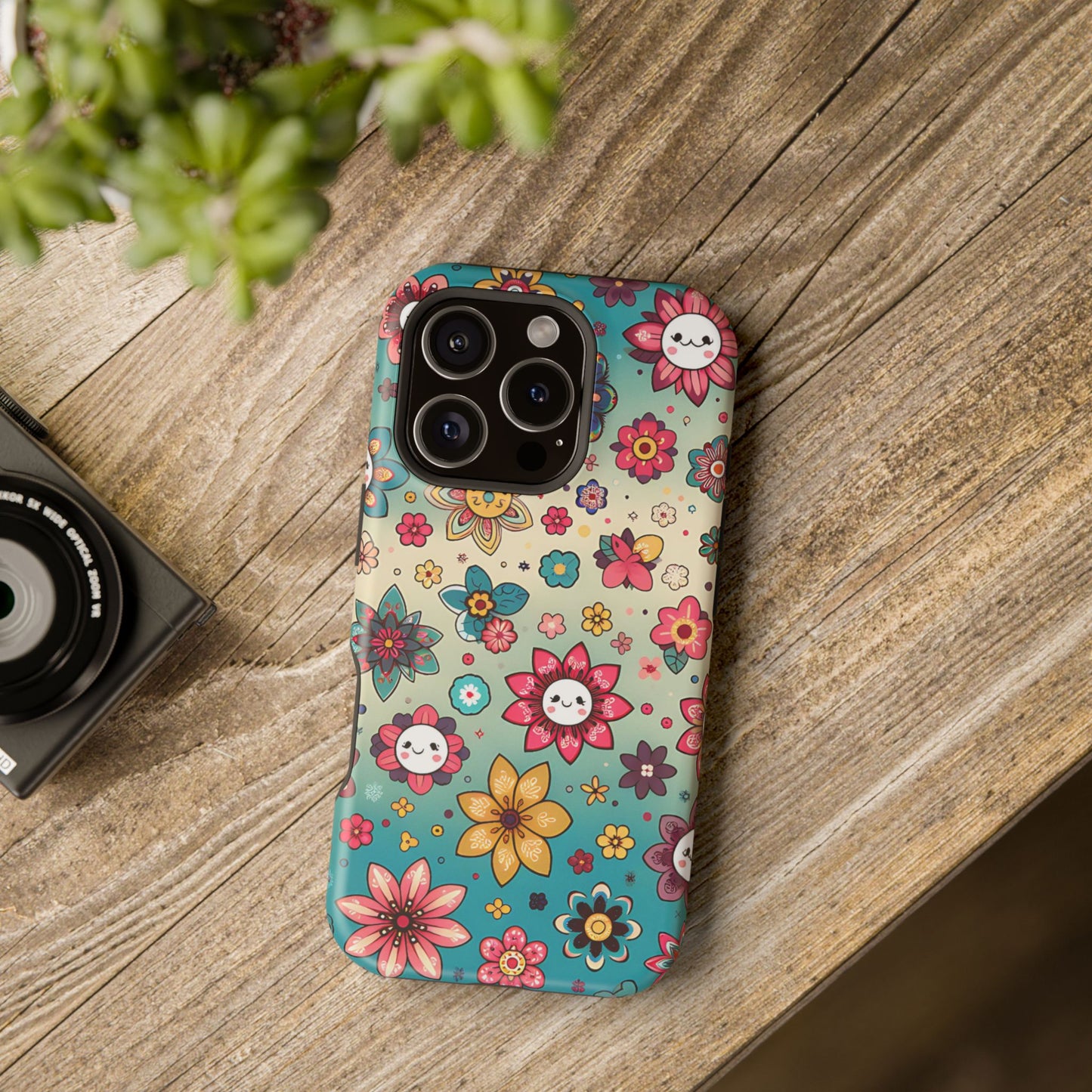 Kawai Flowers MagSafe Tough Iphone Case