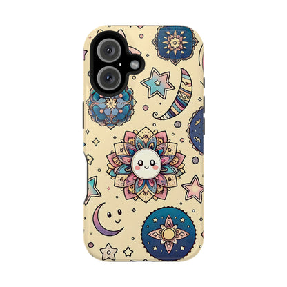 Celestial flowers MagSafe Tough Iphone Case