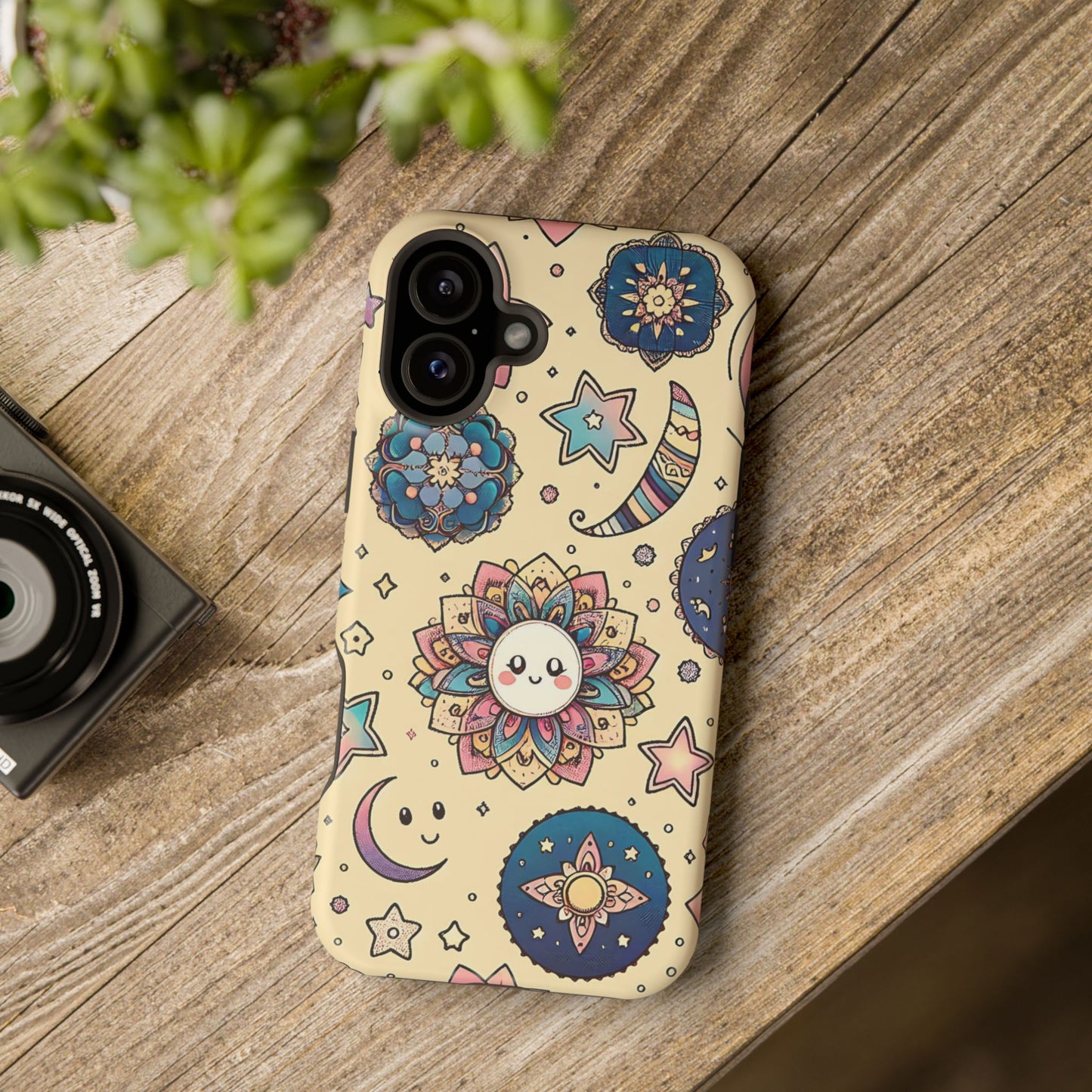 Celestial flowers MagSafe Tough Iphone Case