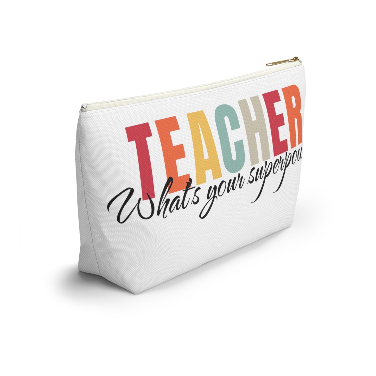 Teacher what's your superpower pouch, teacher organizer pouch