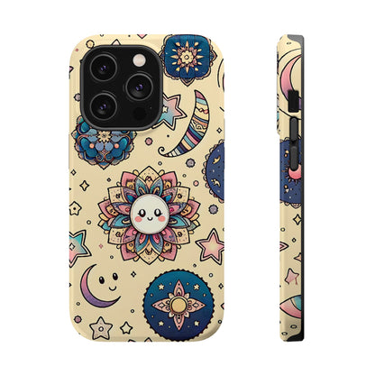 Celestial flowers MagSafe Tough Iphone Case