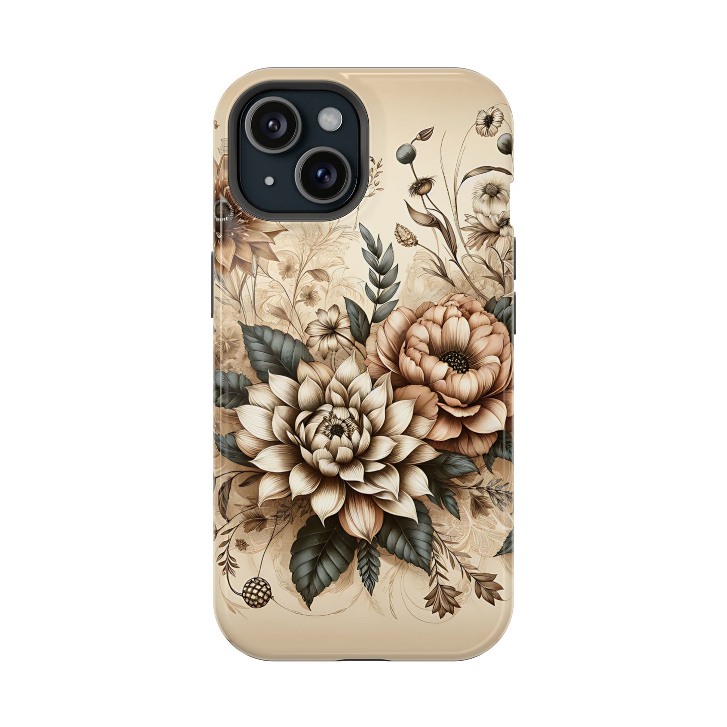 Boho flowers MagSafe Tough Iphone Case