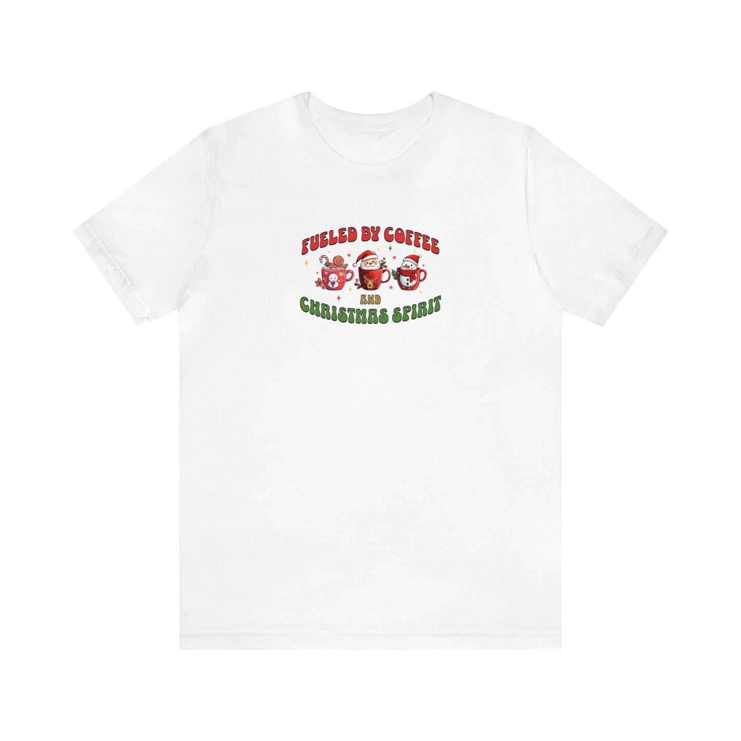 Fueled by coffee and christmas cheer, christmas coffee shirt