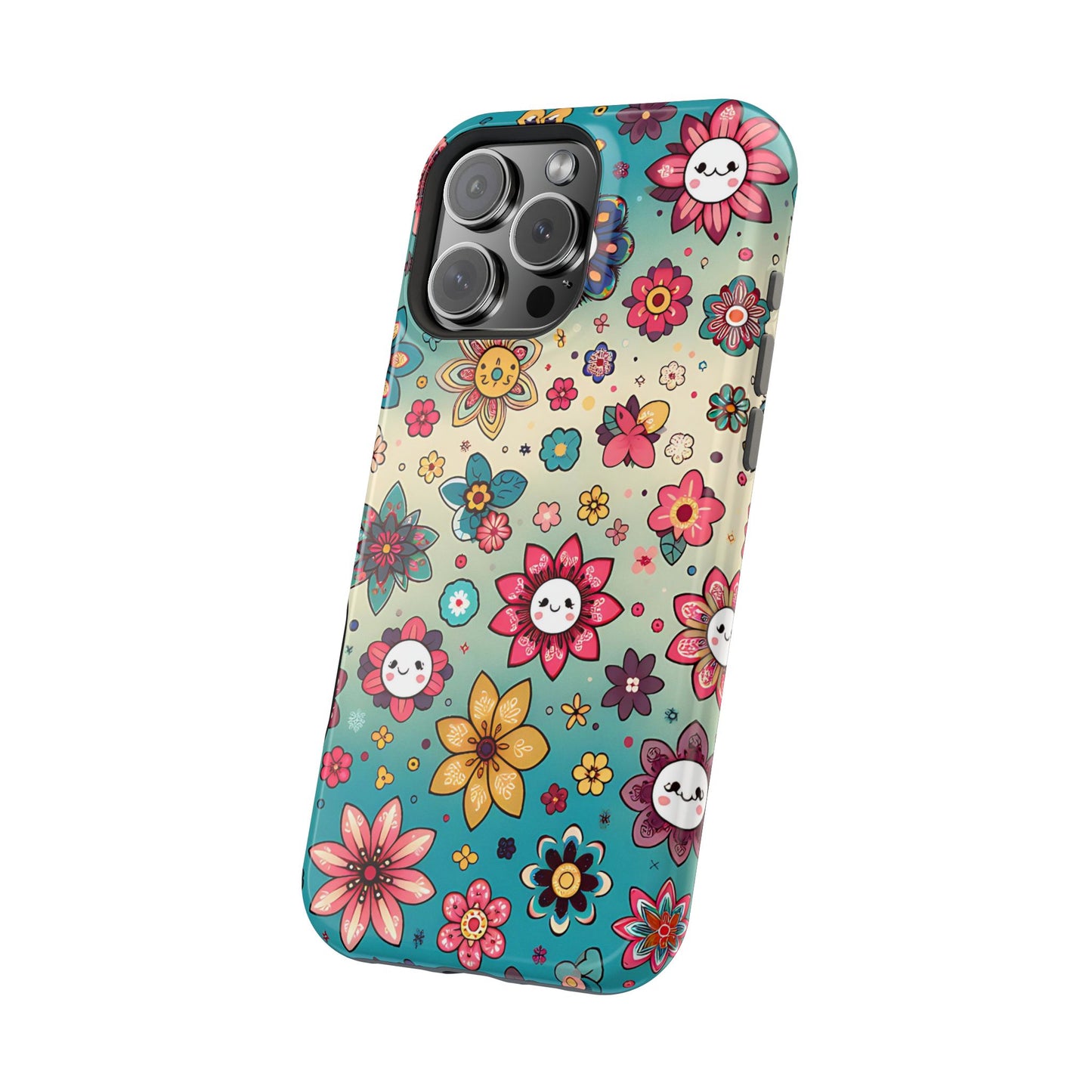 Kawai Flowers MagSafe Tough Iphone Case