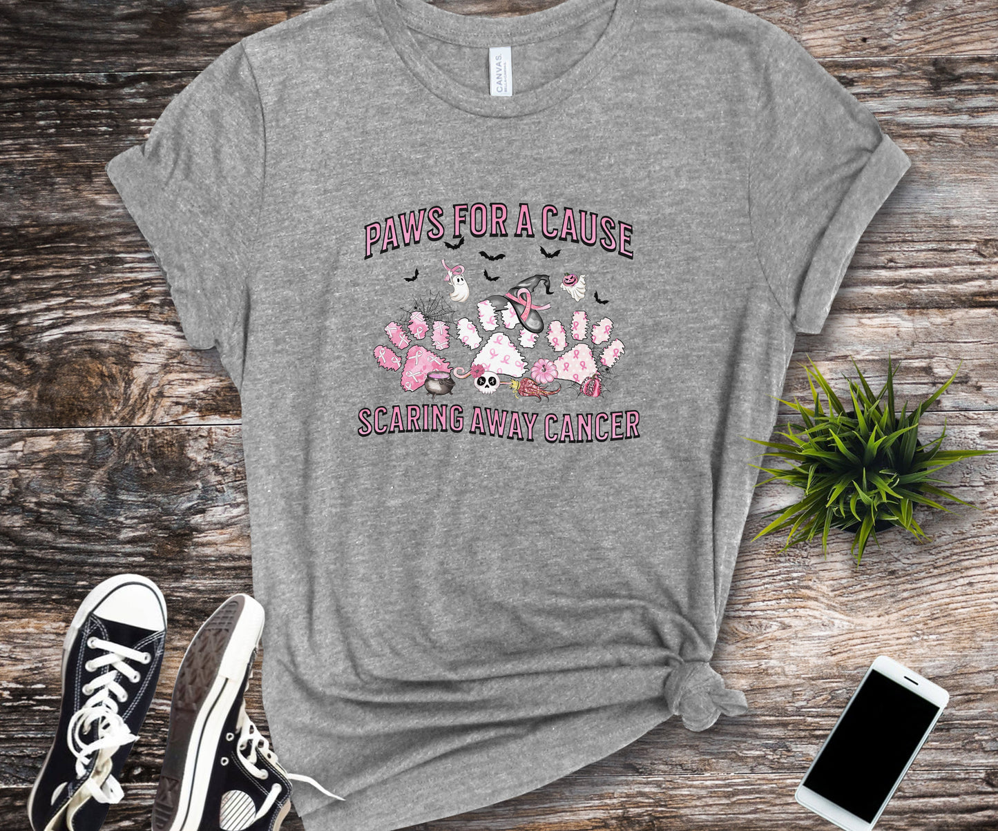 Paws for a cause, cancer awareness shirt, animal lover shirt