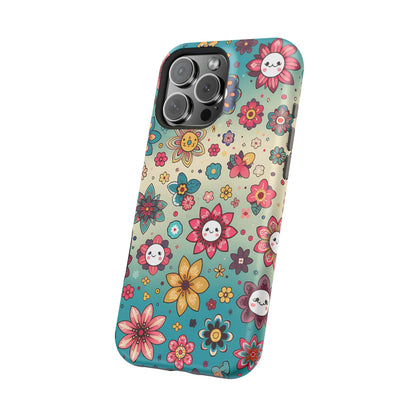 Kawai Flowers MagSafe Tough Iphone Case