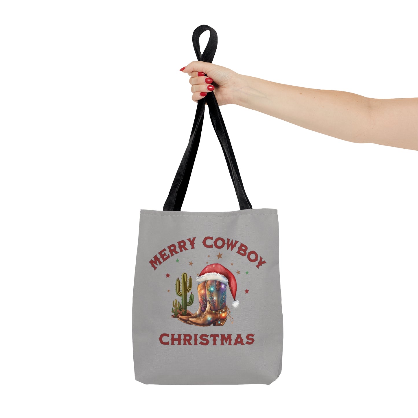 Merry cowboy christmas, Christmas tote bag