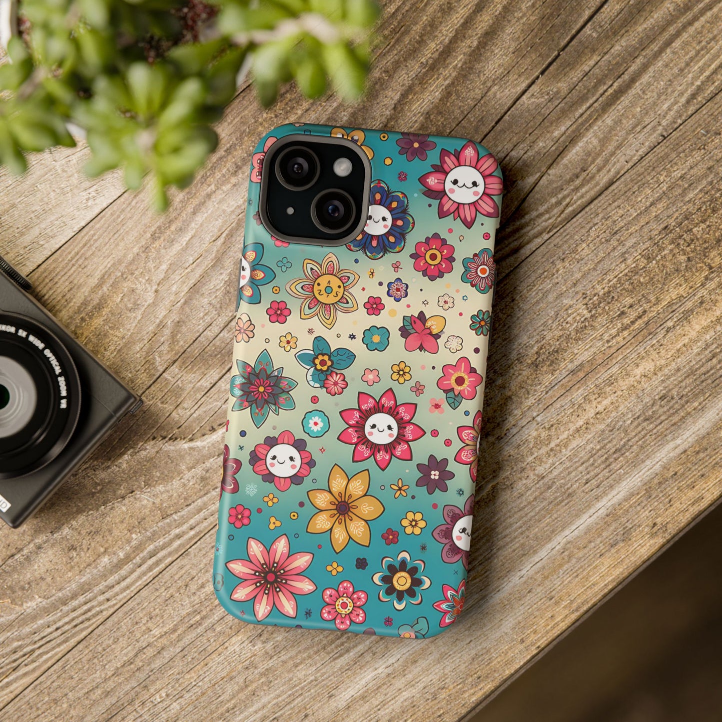 Kawai Flowers MagSafe Tough Iphone Case