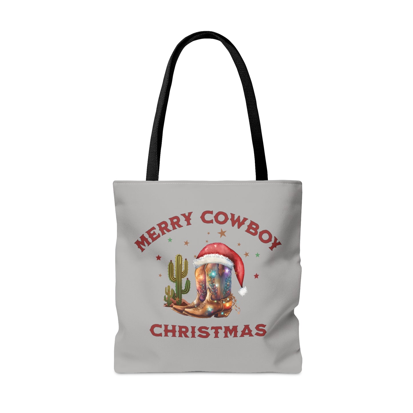 Merry cowboy christmas, Christmas tote bag