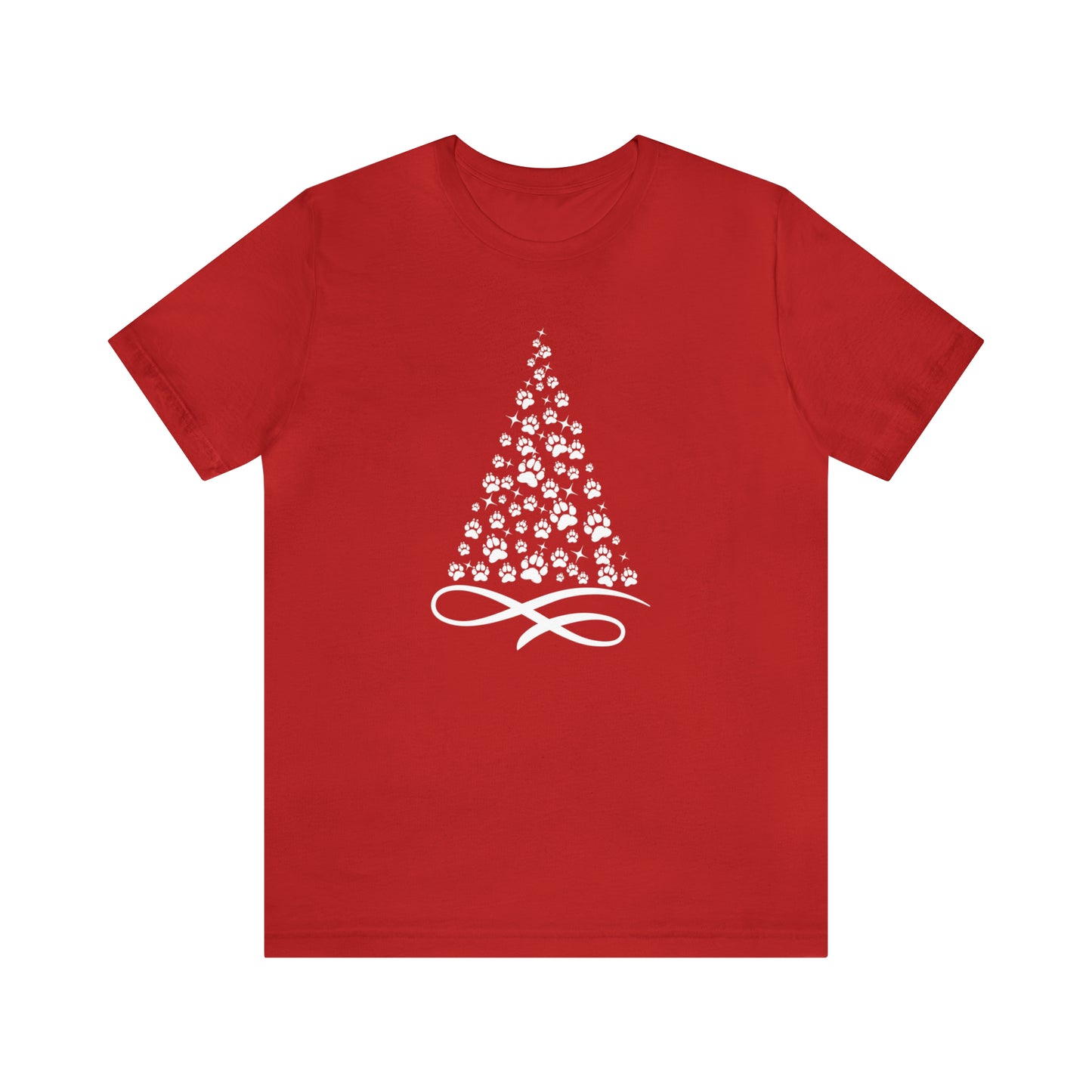 Paw Christmas tree, dog lover christmas shirt