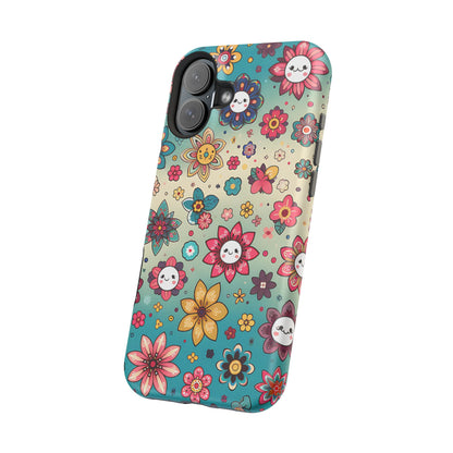 Kawai Flowers MagSafe Tough Iphone Case