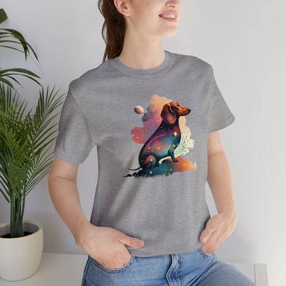 Wiener shirt, colorful Dachshund shirt, psychedelic shirt