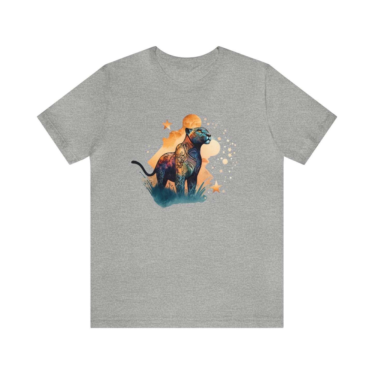 Panther shirt, colorful shirt, graphic tee, animal lover shirt