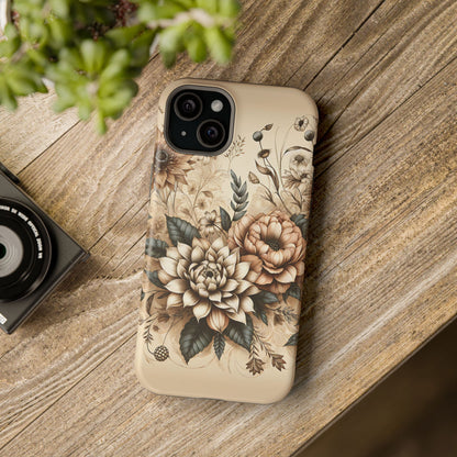 Boho flowers MagSafe Tough Iphone Case