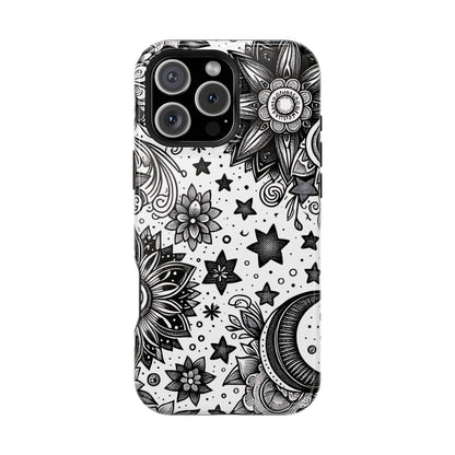 Celestial flowers MagSafe Tough Iphone Case