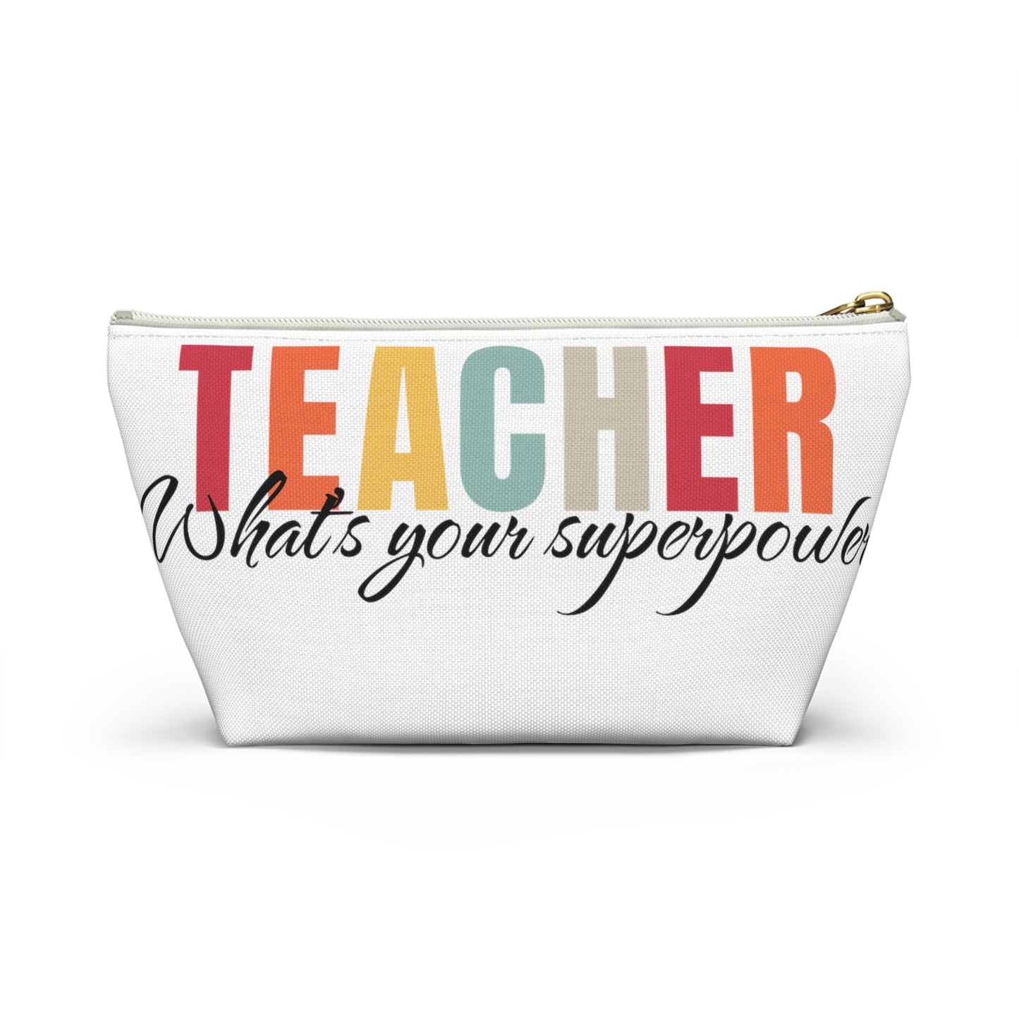 Teacher what's your superpower pouch, teacher organizer pouch