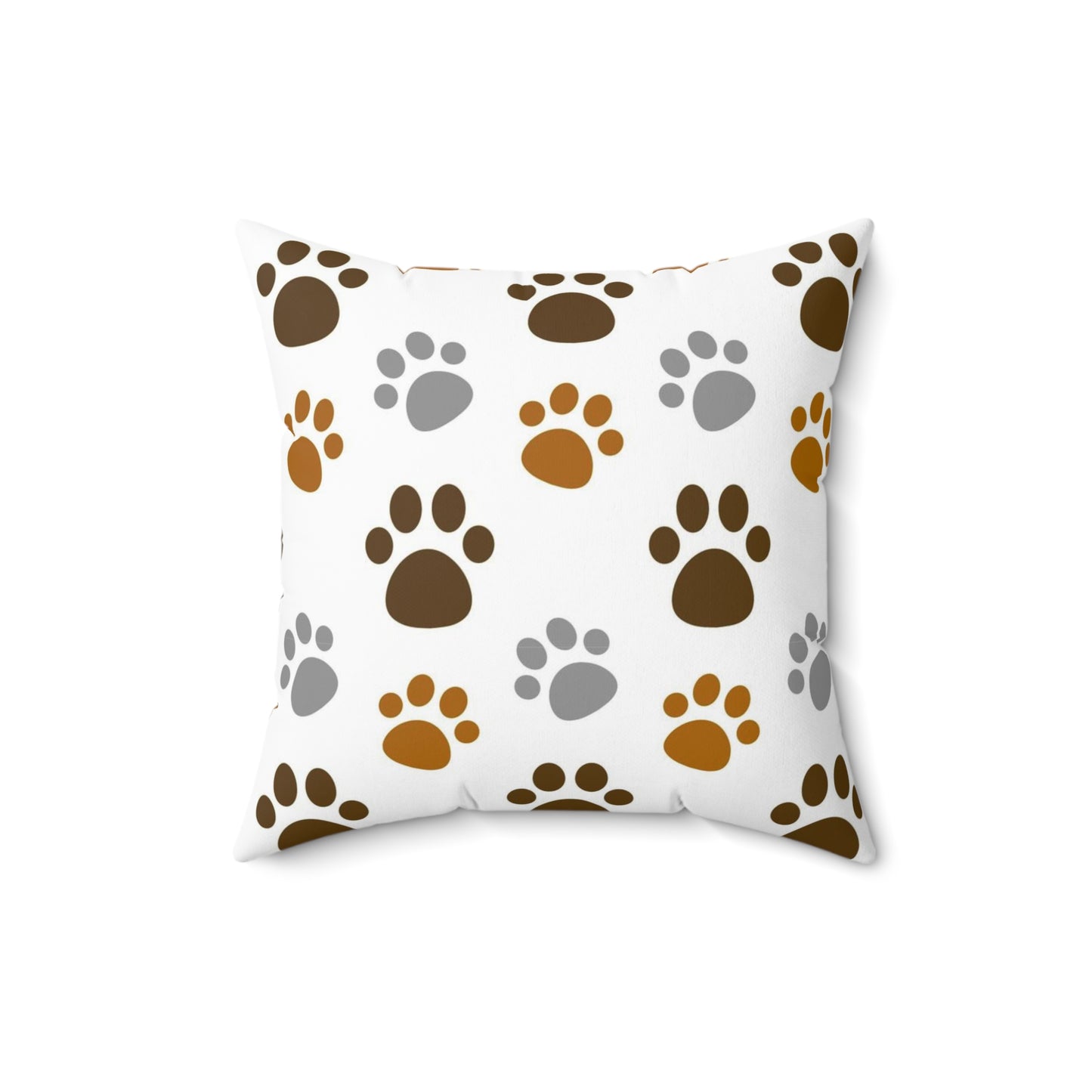 Dog paw pillow, animal lover pillow, Couch pillow, Pattern pillow, Spun Polyester Square Pillow