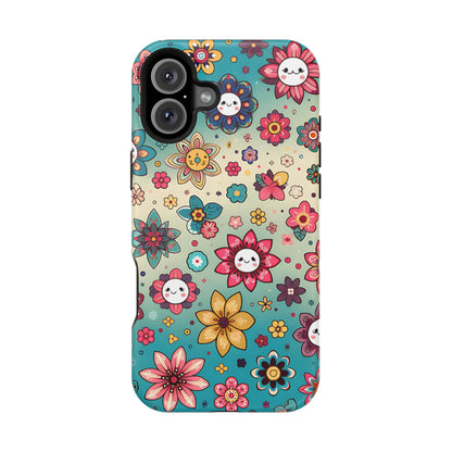 Kawai Flowers MagSafe Tough Iphone Case