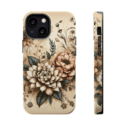 Boho flowers MagSafe Tough Iphone Case