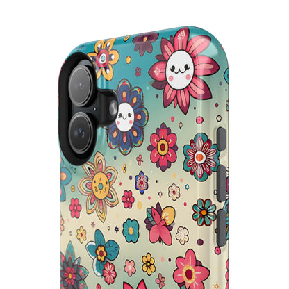 Kawai Flowers MagSafe Tough Iphone Case