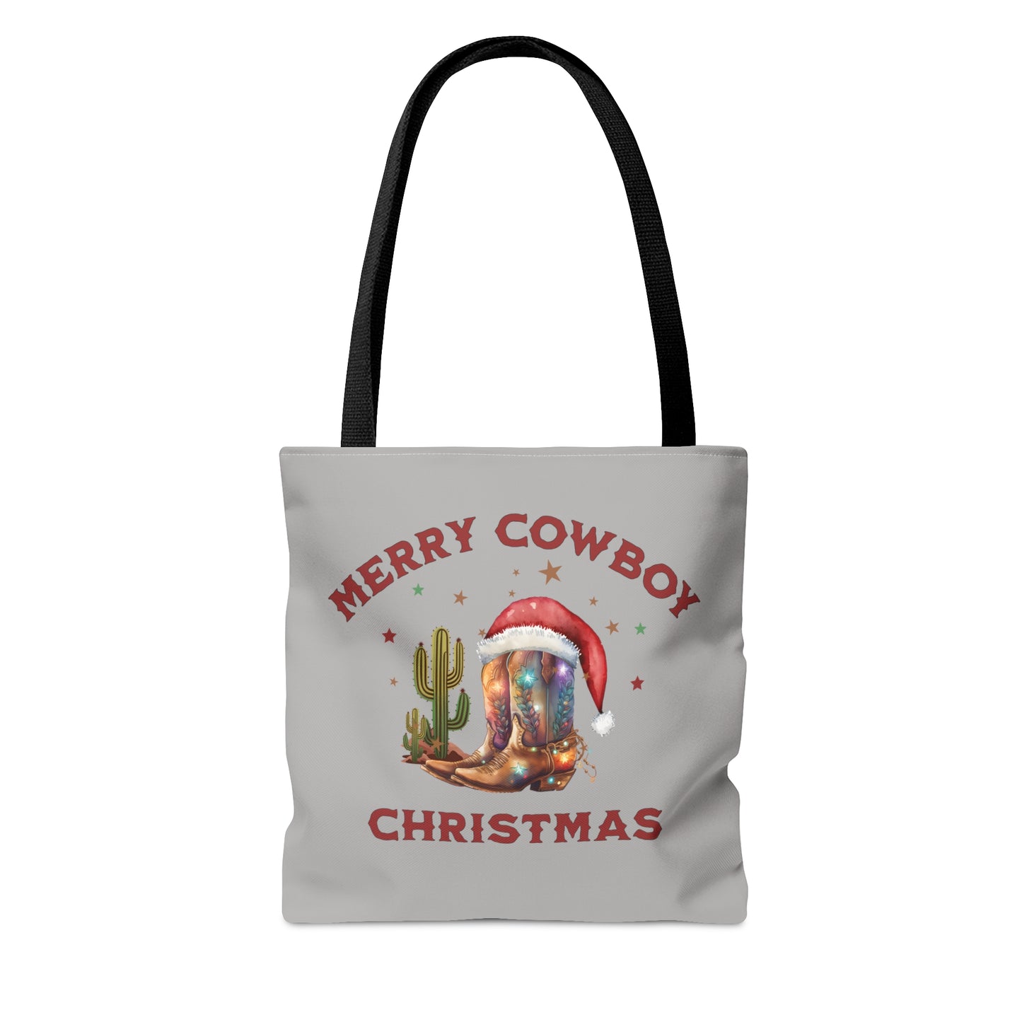 Merry cowboy christmas, Christmas tote bag