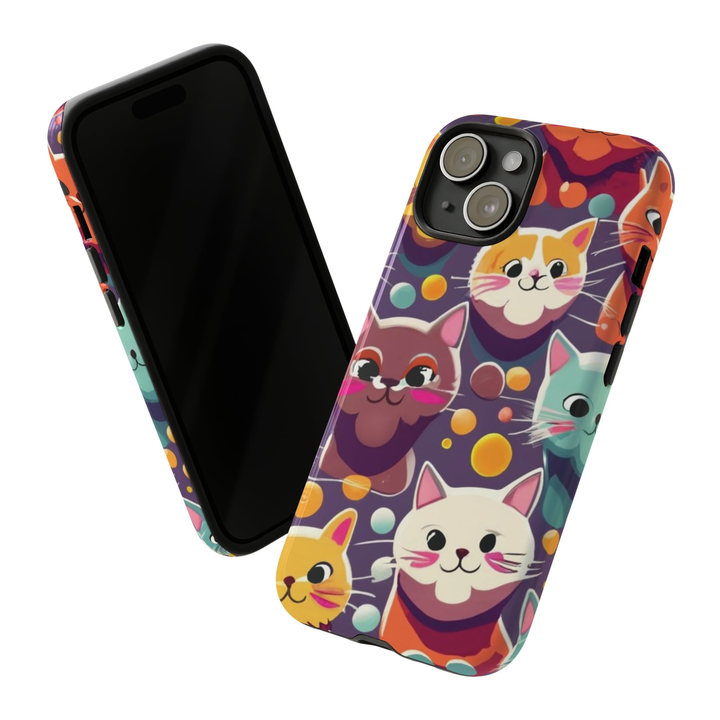 cute cat phone case, phone case iPhone, samsung phone case