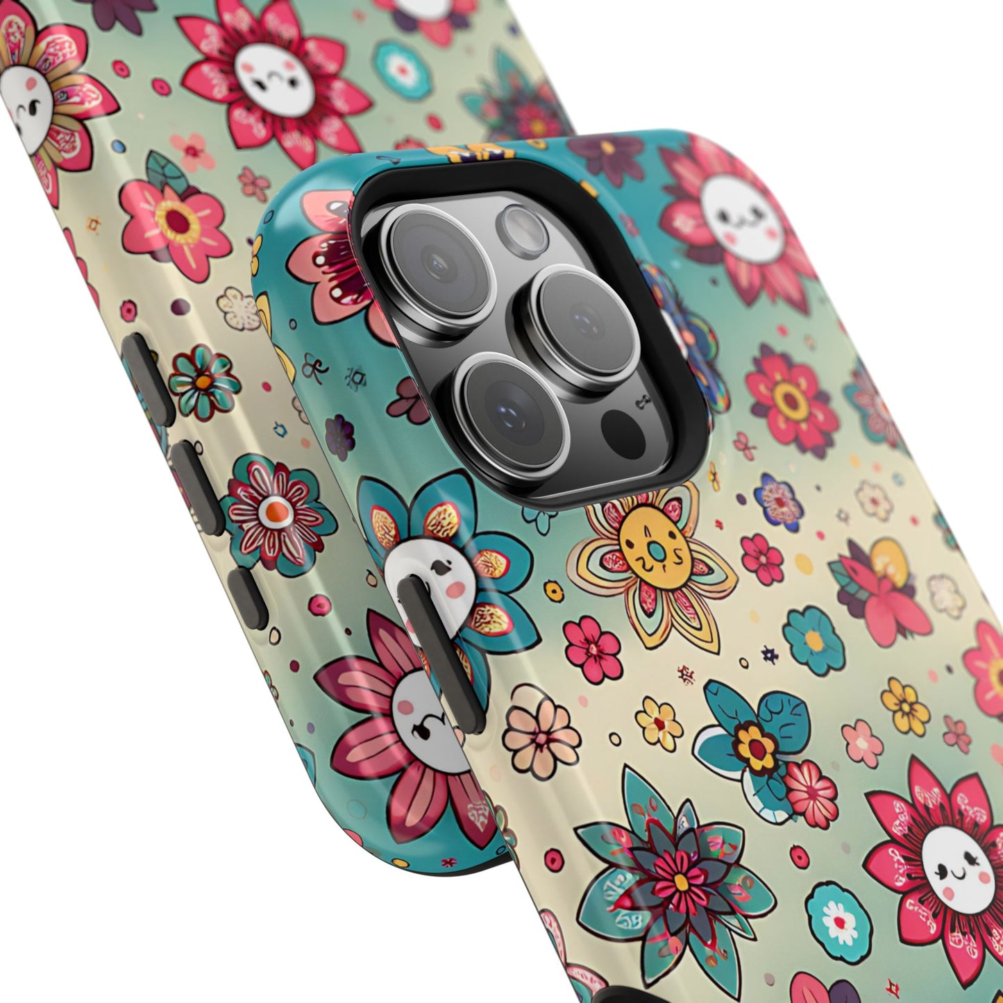 Kawai Flowers MagSafe Tough Iphone Case