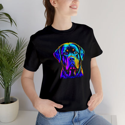 Rottweiler shirt, colorful shirt, psychedelic shirt,  dog lover shirt