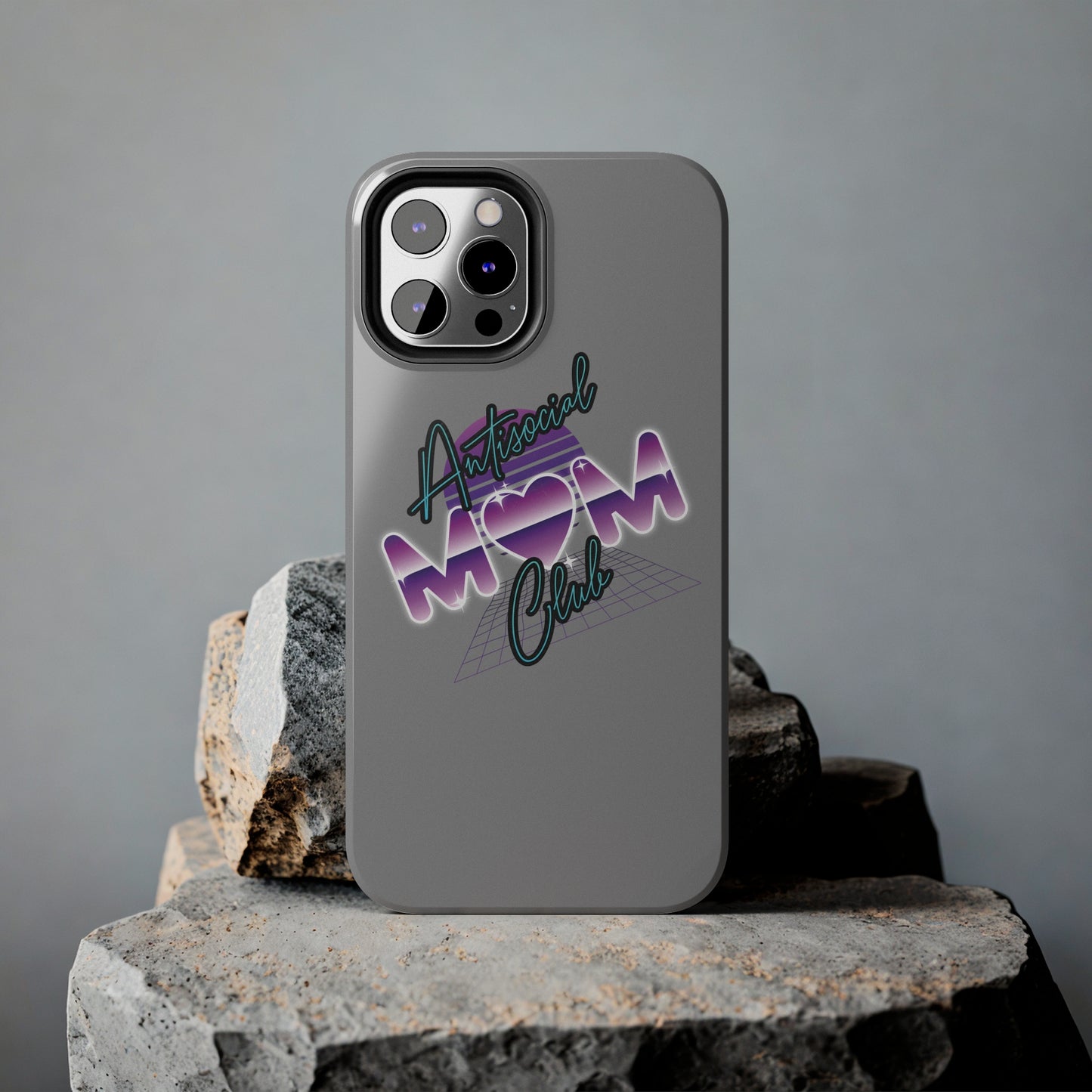 antisocial mom club phone case