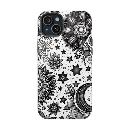 Celestial flowers MagSafe Tough Iphone Case