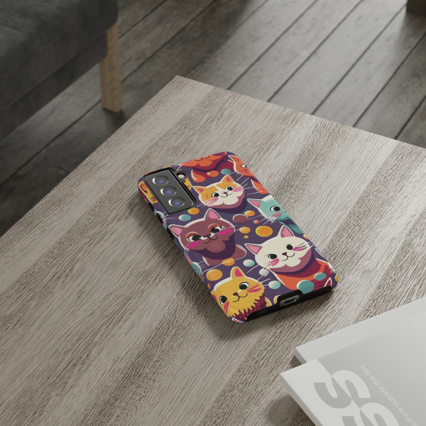 cute cat phone case, phone case iPhone, samsung phone case