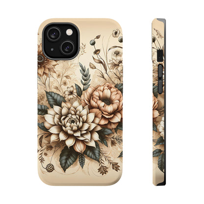 Boho flowers MagSafe Tough Iphone Case