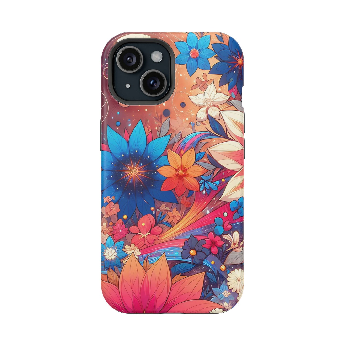 Celestial flowers MagSafe Tough Iphone Case