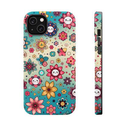 Kawai Flowers MagSafe Tough Iphone Case