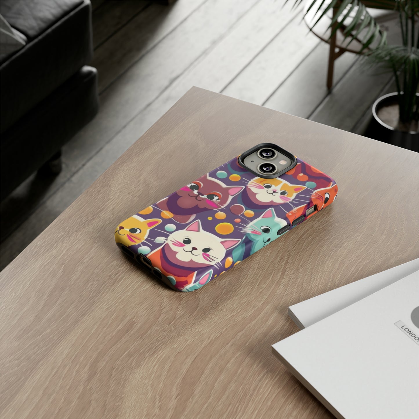 cute cat phone case, phone case iPhone, samsung phone case