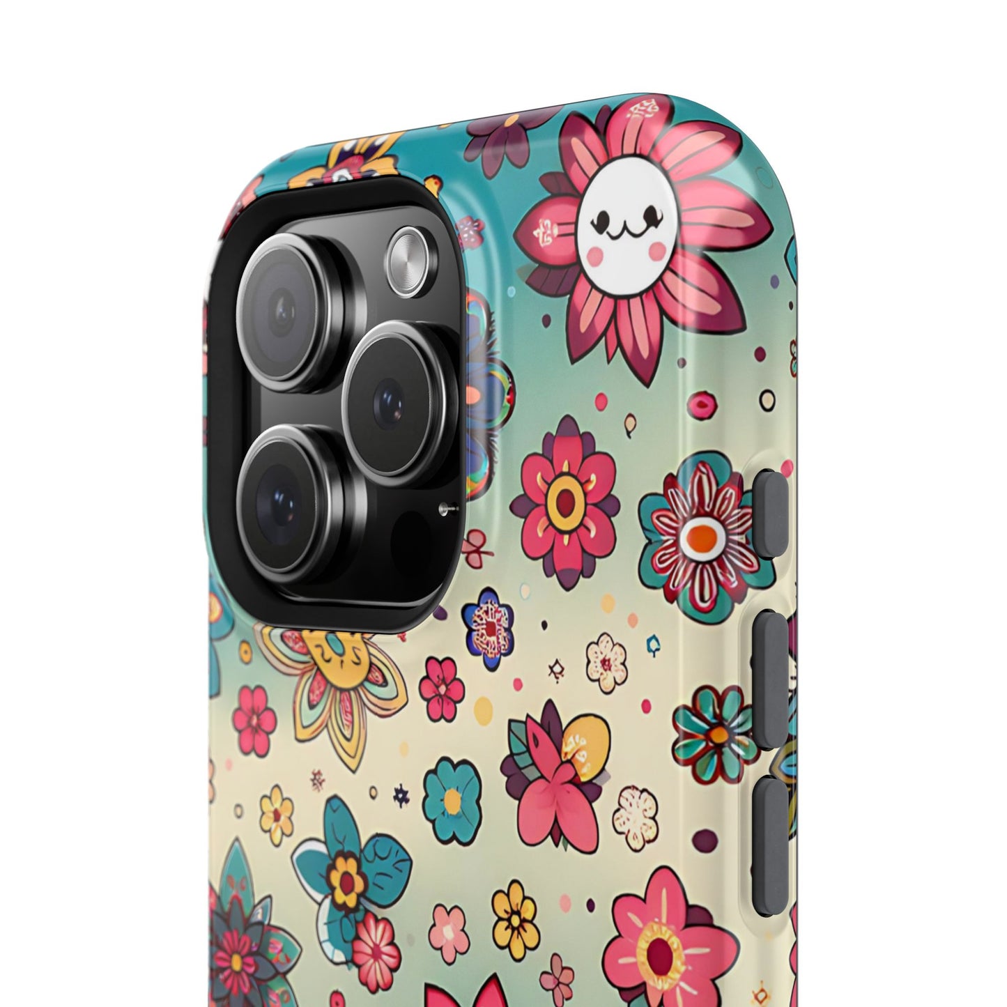 Kawai Flowers MagSafe Tough Iphone Case