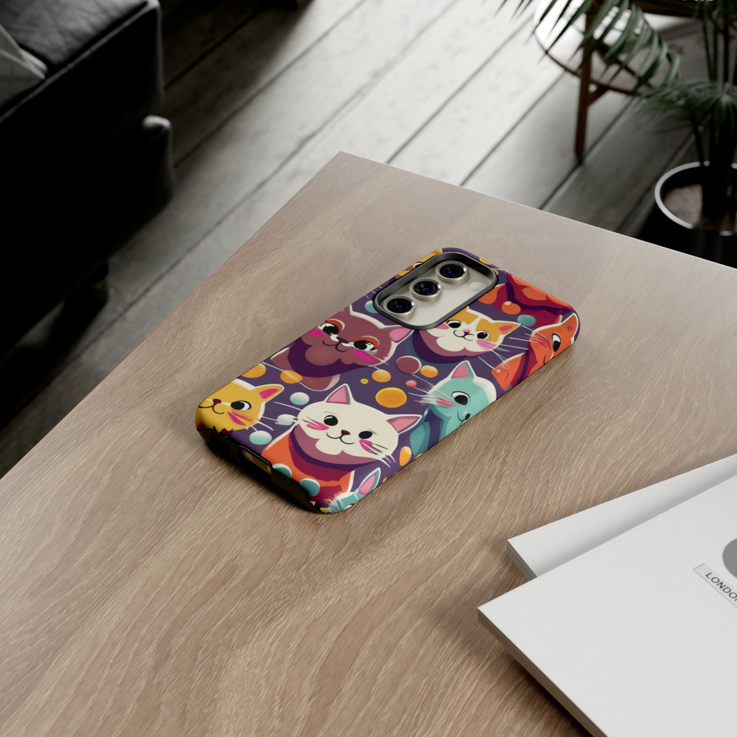 cute cat phone case, phone case iPhone, samsung phone case