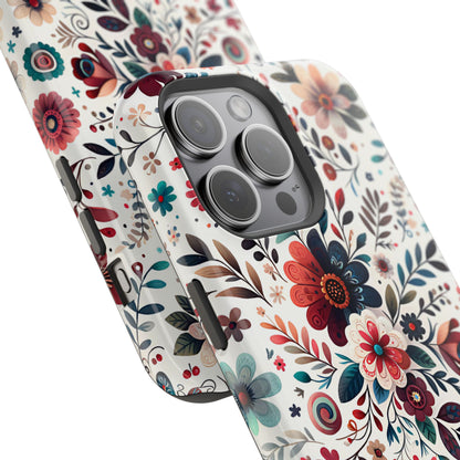 Boho flowers MagSafe Tough Iphone Case