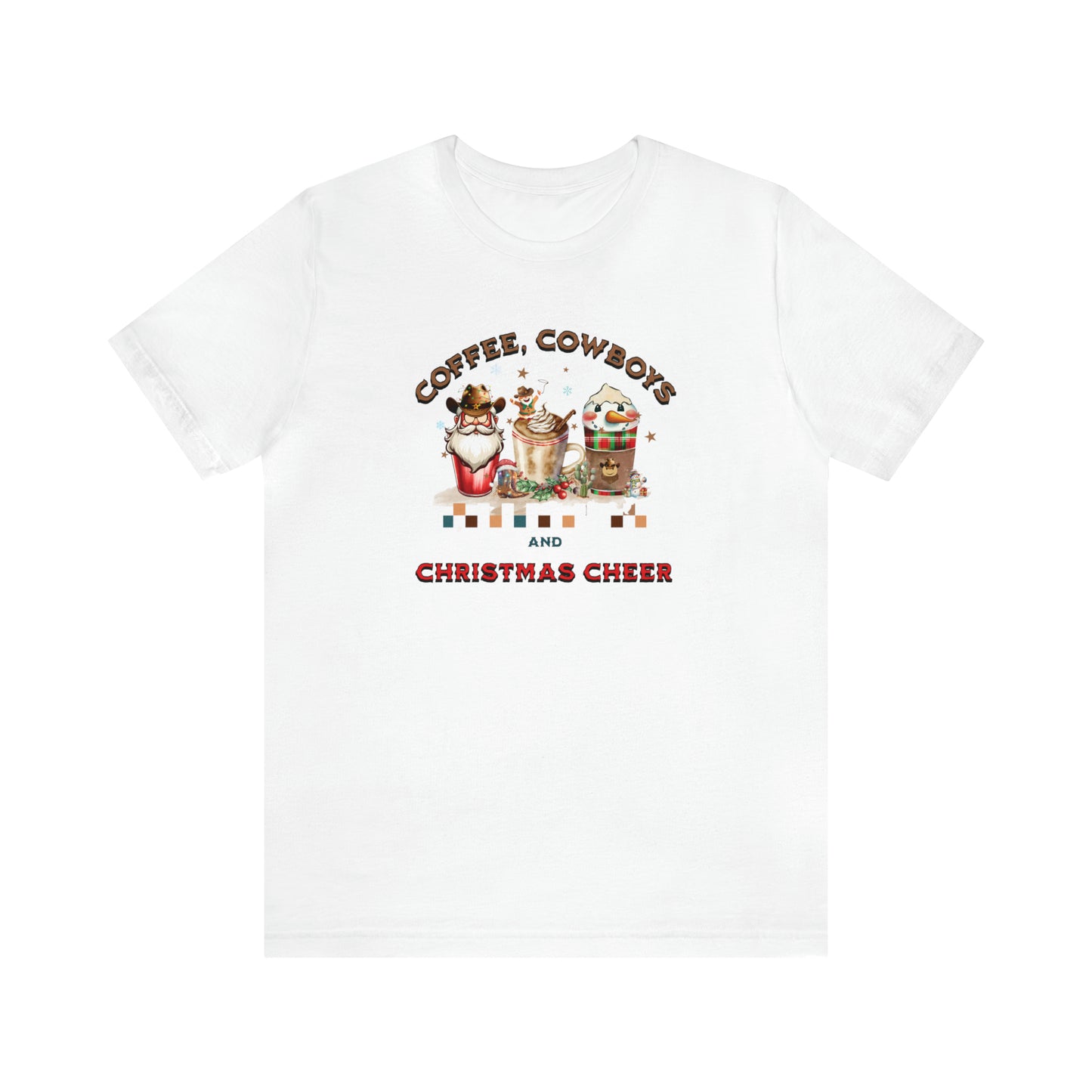 Coffee, cowboys and christmas cheer, western Christmas shirt