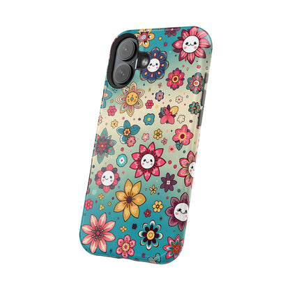 Kawai Flowers MagSafe Tough Iphone Case